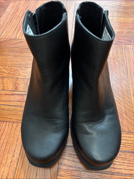 Sorel Shoes - Sorel Black Women's Leather Ankle Booties with Side Zip